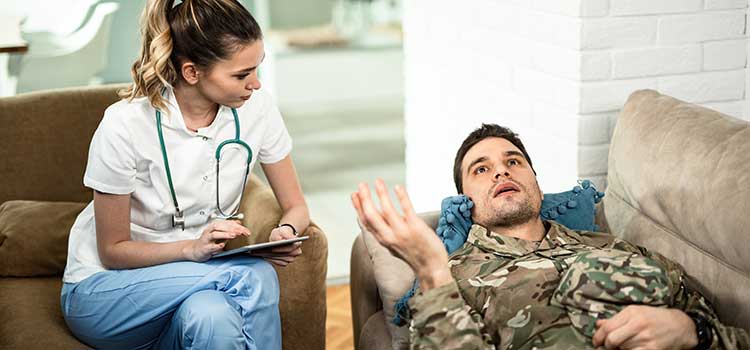 psych nurse has session with military vet