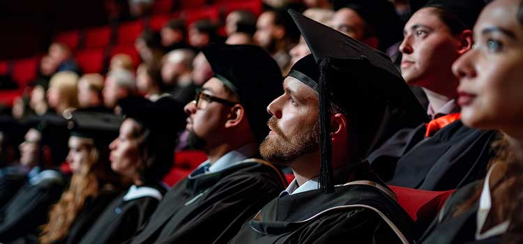 class of graduating bachelor's degree in counseling psychology college students